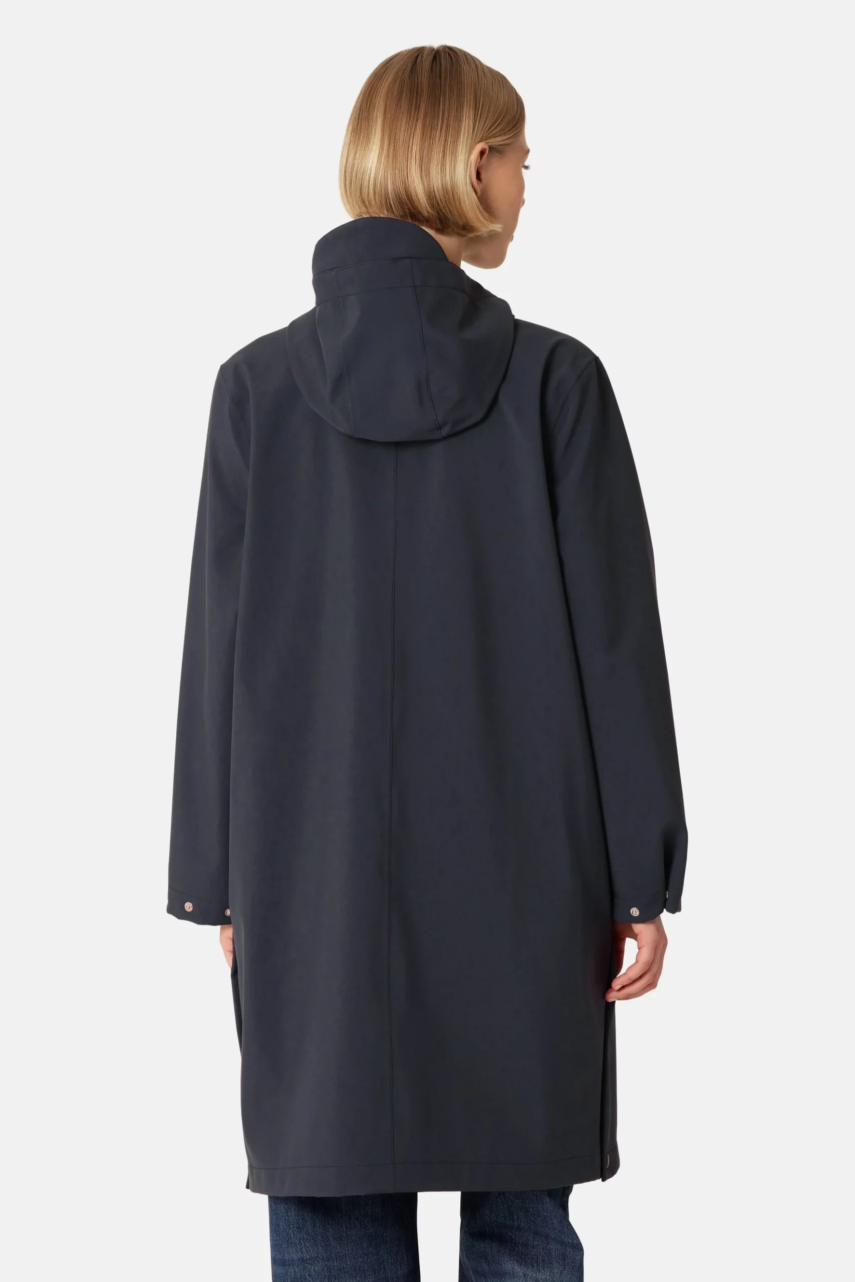 Ilse Jacobsen | Síð Softshell Regnkápa | Dark Indigo - Image 5